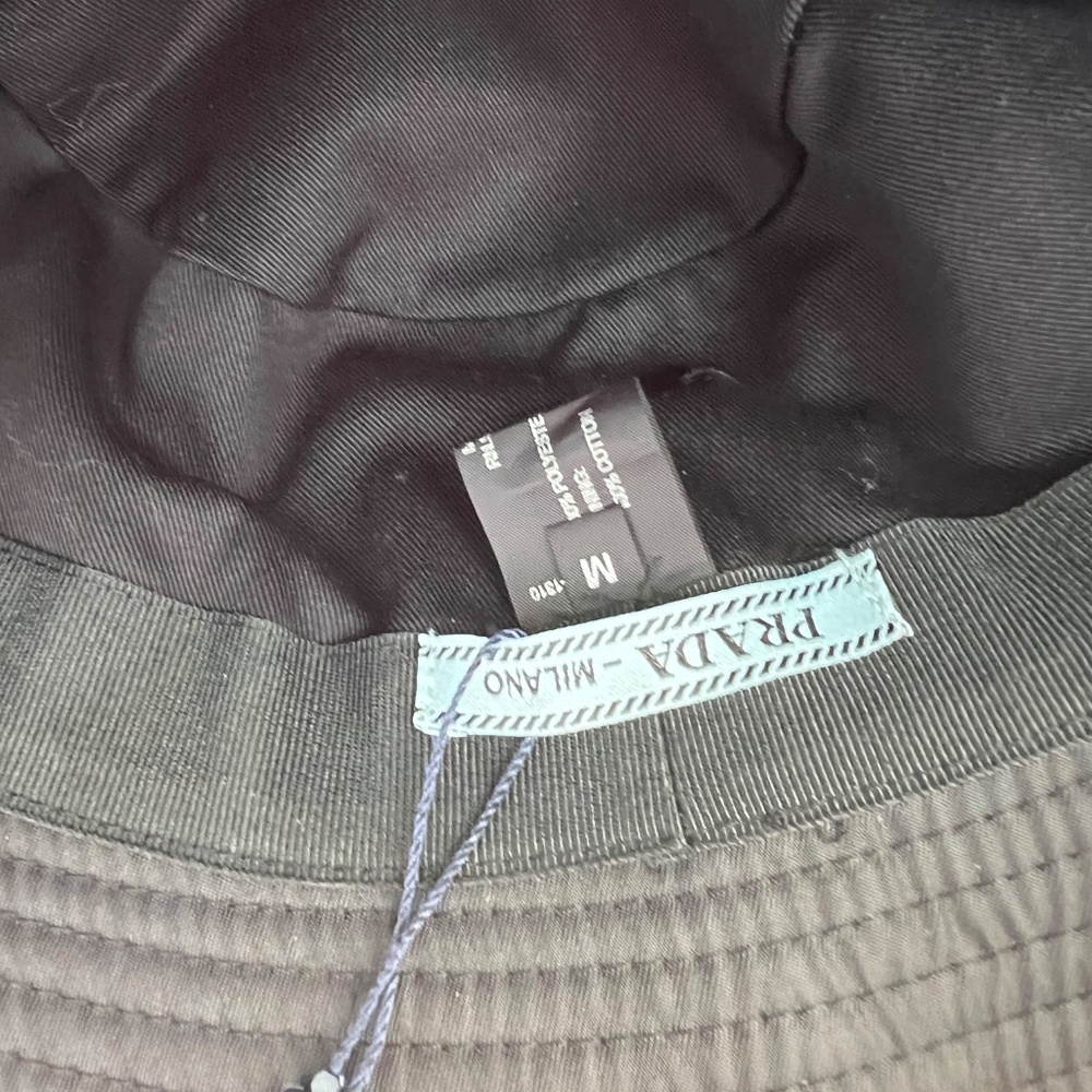 Prada Black Bucket Hat (M) - Picture 3 of 3